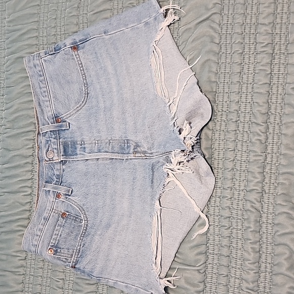 Levi's Pants - Levis 501 Original Fit High Rise Cut-off Jean Shorts Size 31  - EUC